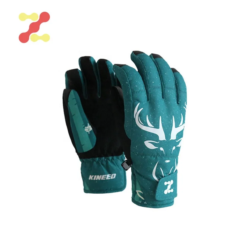Customized  Children Snow Gloves Waterproof  for Skiing Cycling  winter gloves for kids small moq