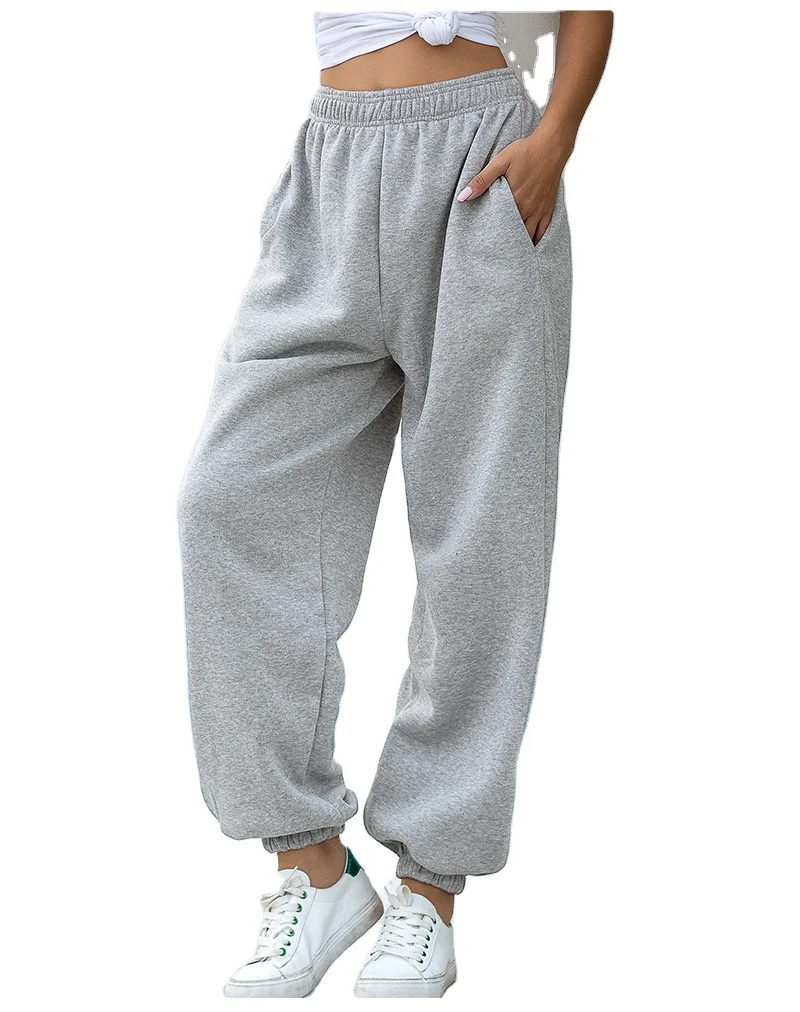 
Custom Womens Jogger Track Pants Casual Woman Trousers Solid Color Sweatpants Women 