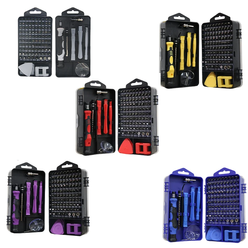 Professional Repair Tool 115 -in-1 Repair kit Precision Screwdriver Bits Set Magnetic Electronics Repair Tool Set
