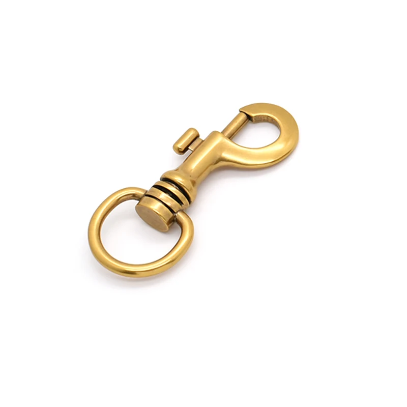 High Quality Leather Accessories Old Gold Metal Swivel Snap  Hook for bag