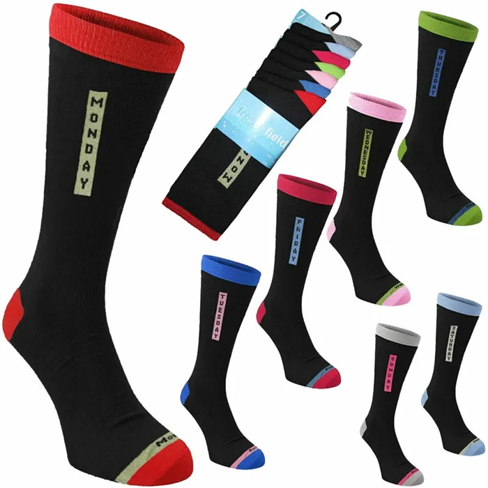 
Breathable Men Cotton Socks Seven Days Of The Week Socks, Everyday fresh with 7-Days Cotton Socks for Men 