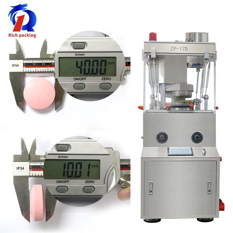 ZP-17D Automatic Rotary 40mm Diameter Big Size Pharmaceutical Pill Tablet Press Machine