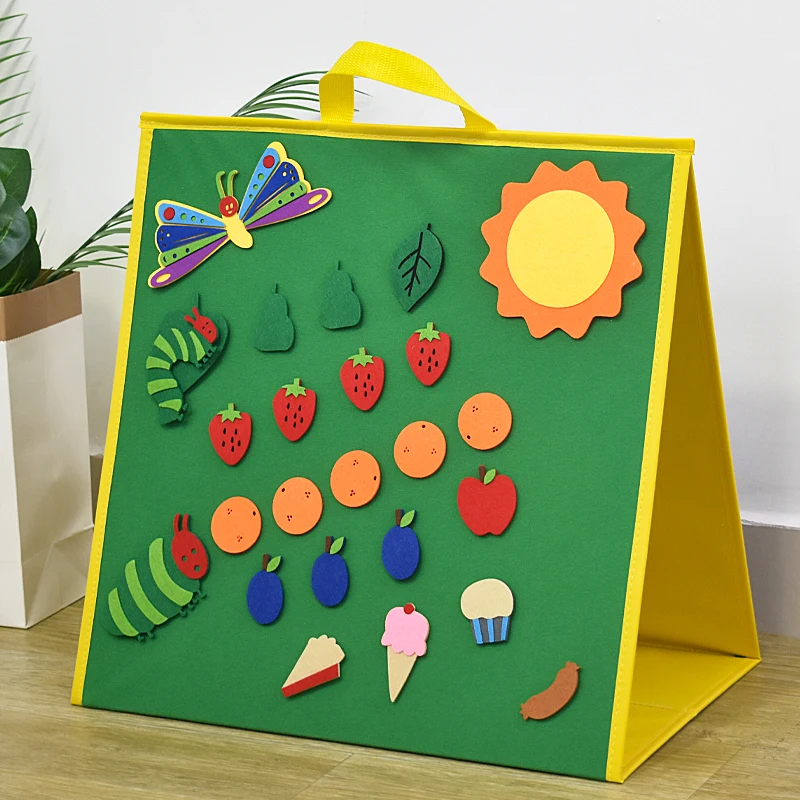 Foldable Felt Board for Toddlers Flannel Board Stories for Preschool Early Learning for Toddlers Kids