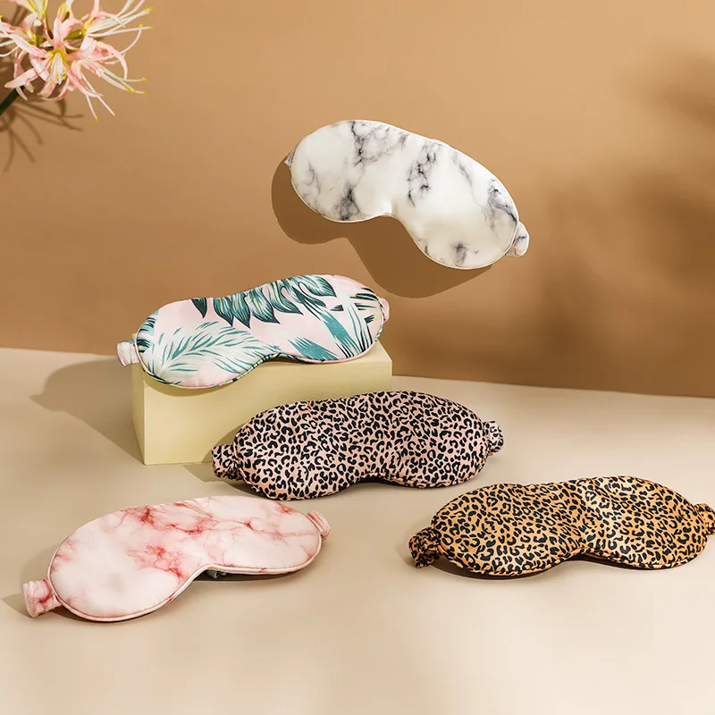 Custom Logo 22mm Silk Eye Mask Covers Mulberry 100% Pure Silk Sleeping Eye Mask