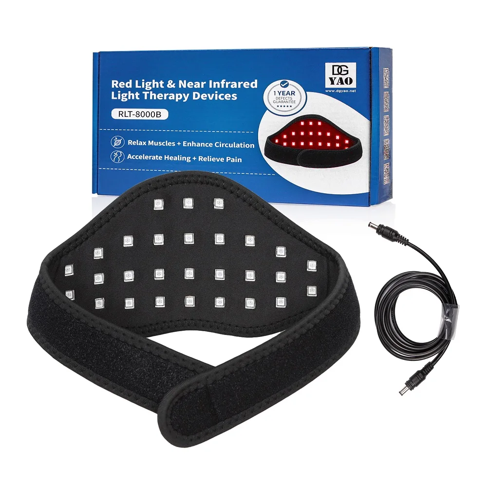 DGYAO LED Red Infrared Light therapy Led Pain Relief Pad Heating Patches Wraps for Neck Wrist