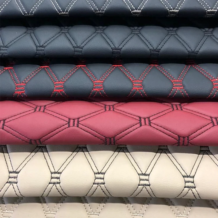 ECO pu car seat cover upholstery faux leather fabric material for car upholstery seats
