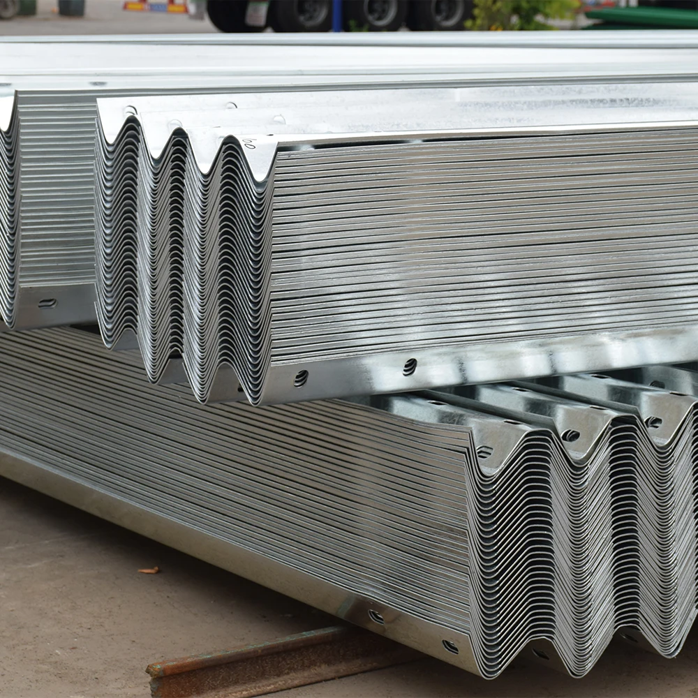 Galvanized Guard Rail W Beam Crash Barrier Price Highway Safety Anti Impact Aashto M180 Guardrail Beam
