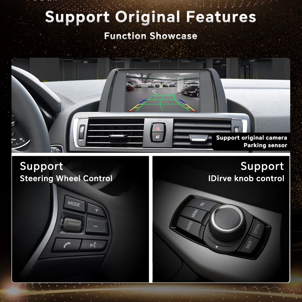 COIKA Wireless Carplay Android Auto Interface Box AirPlay Mirror Link Retrofit For BMW X1 E84 F48 X2 F49