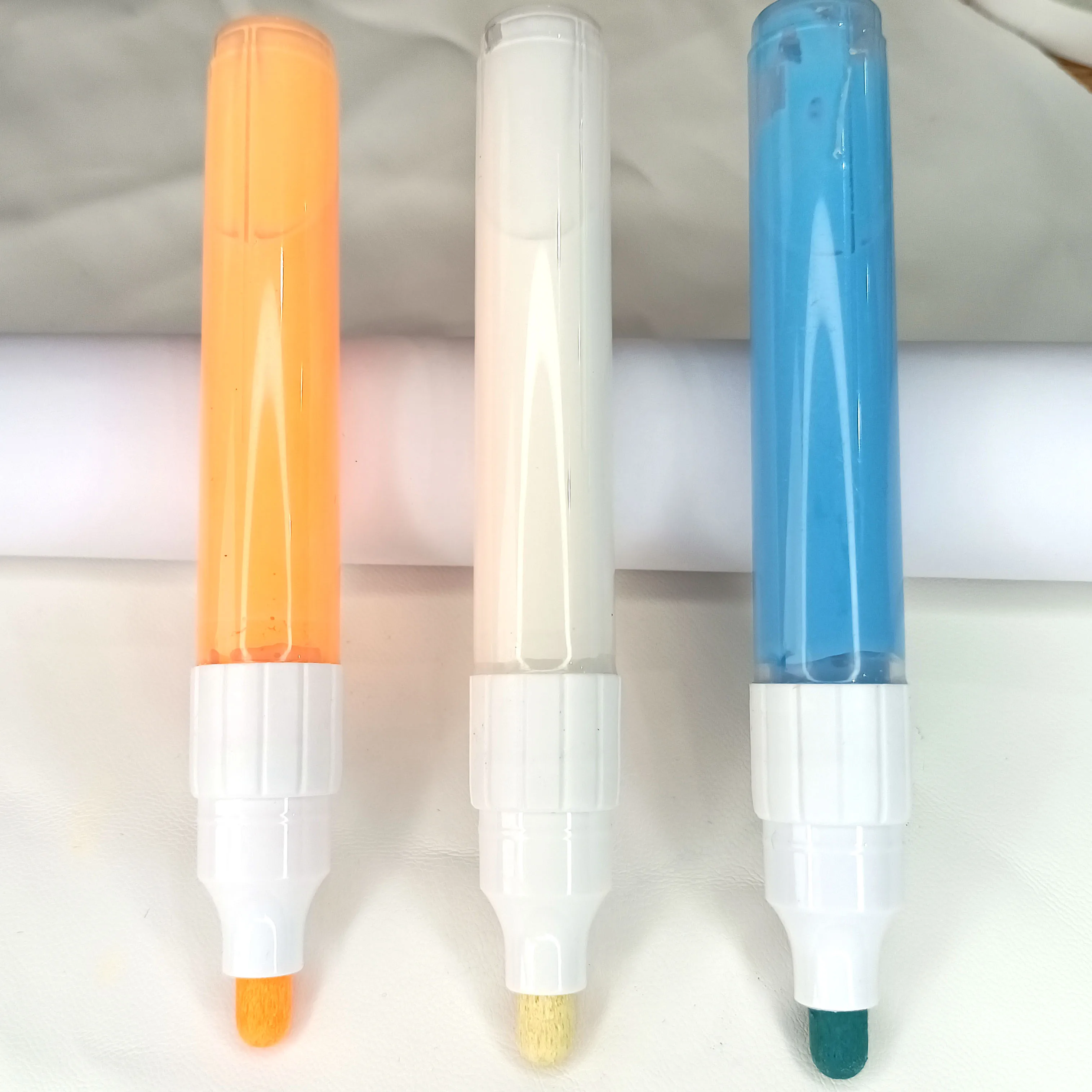 VAS SEA Custom logo Solid Marker Erasable Leather Marker Pen Dry Erase Markers Friction disappear Leather pen