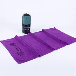 China manufacturer Microfiber Sports Gym Towel With Custom Logo Coral Fleece hand and hair drying towel Yoga towels 400gsm