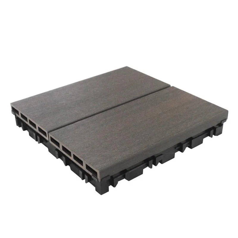 Free maintenance Co-extrusion extruded Plus Composite 300*300MM diy interlocking wpc tile  wpc decking tiles for outdoor