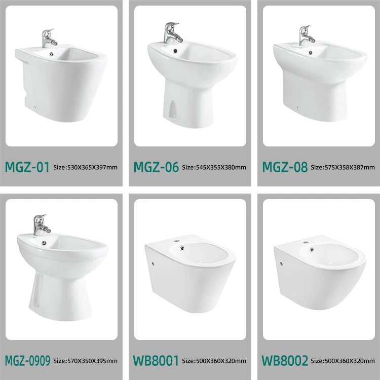 OEM/ODM Vitreous China Floor Standing Bidets Bathroom Toilet Accessories Private Washing Bidet
