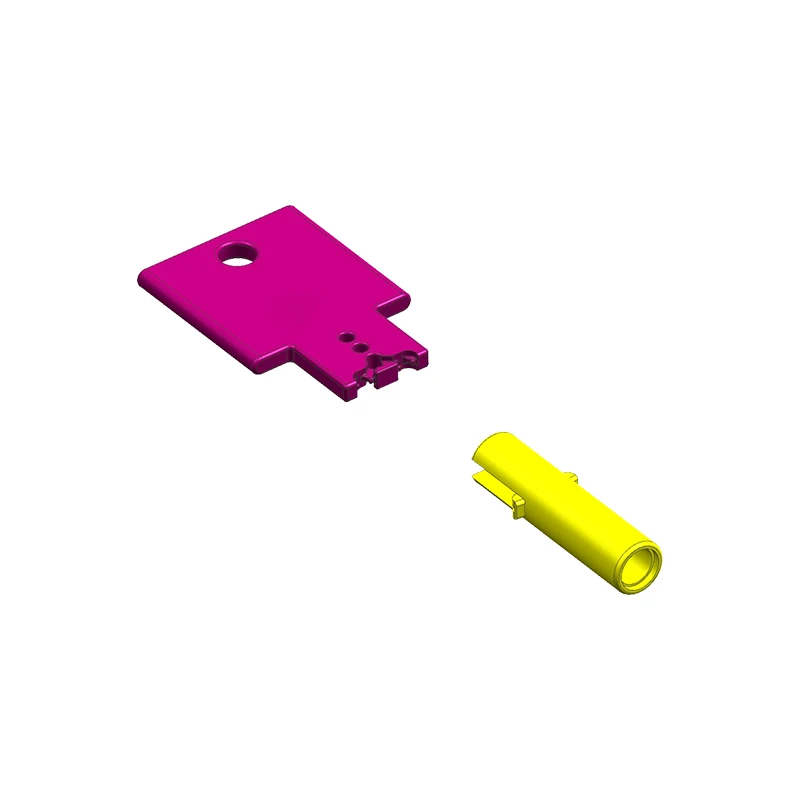 OEM intelligent electronic key hardware insert plastic coated high temperature resistant PEEK vertical injection molding