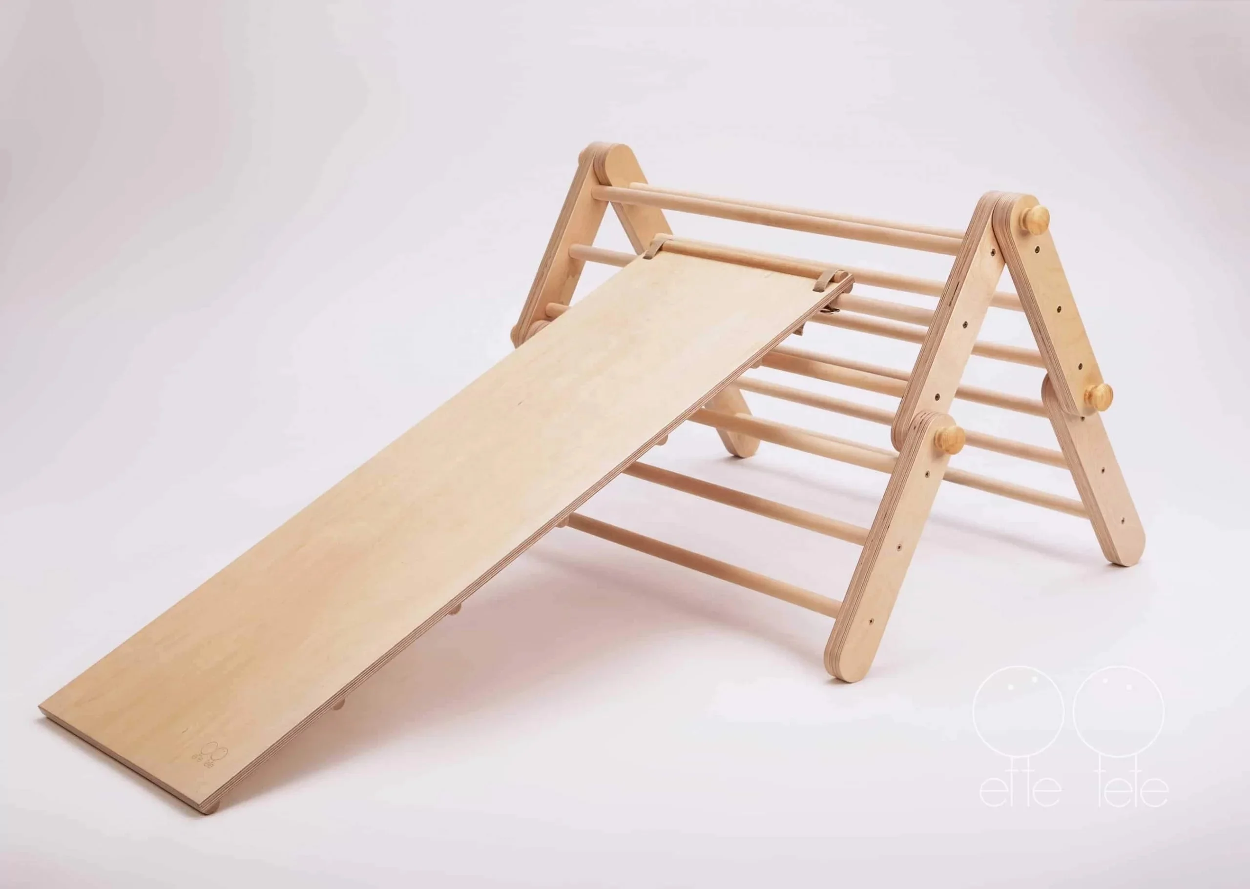 Montessori Foldable wooden Pickler Triangle kids climbing frame ramp indoor playground for toddler gym
