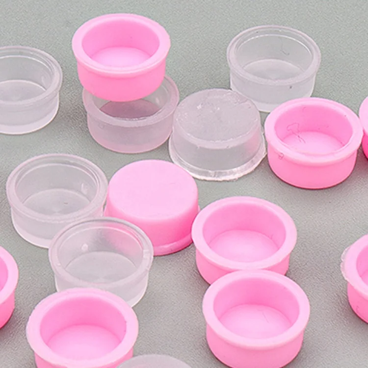 Plastic Lash Eyelash Holder Glue Rings Wholesale Best Quality Eyelash Glue Ring Adhesive Ring For Lash Artist