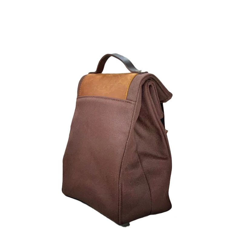 New Arrival Waxed Canvas Waterproof School Picnic Lunch Bag Insulated Cooler Bag