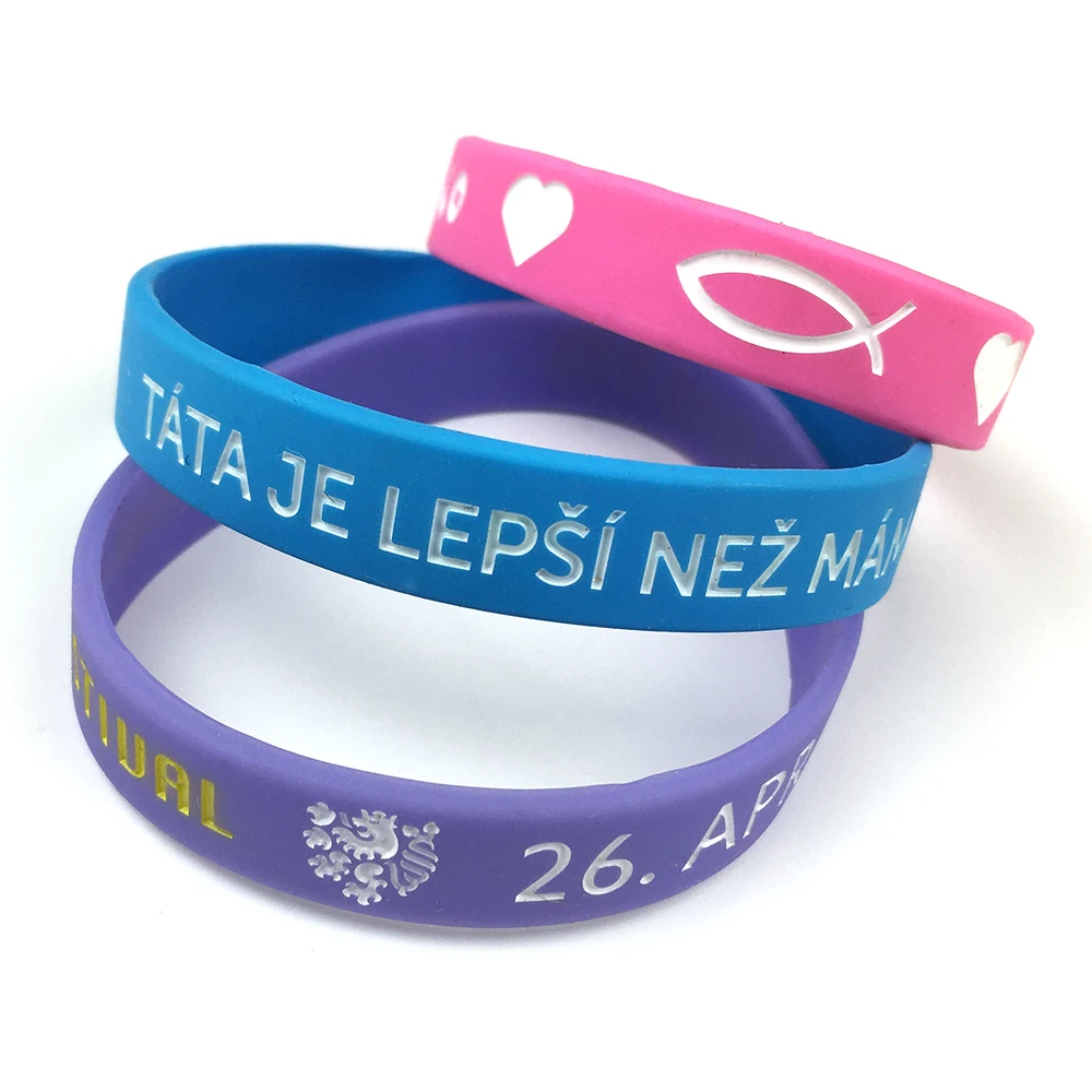 Personalized Bracelet Silicone Custom Wristband rubber Bracelet for event