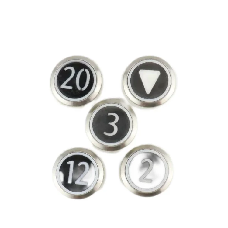 Fast shipping fit for KONE Elevator for 300 Stainless Steel Elevator Push Call Button Black for Buttons KDS50 300