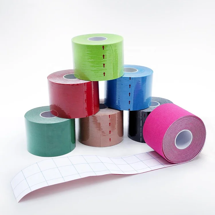 
{Free Sample} Hot Selling Health Colorful kinesiology tape for Athletes 