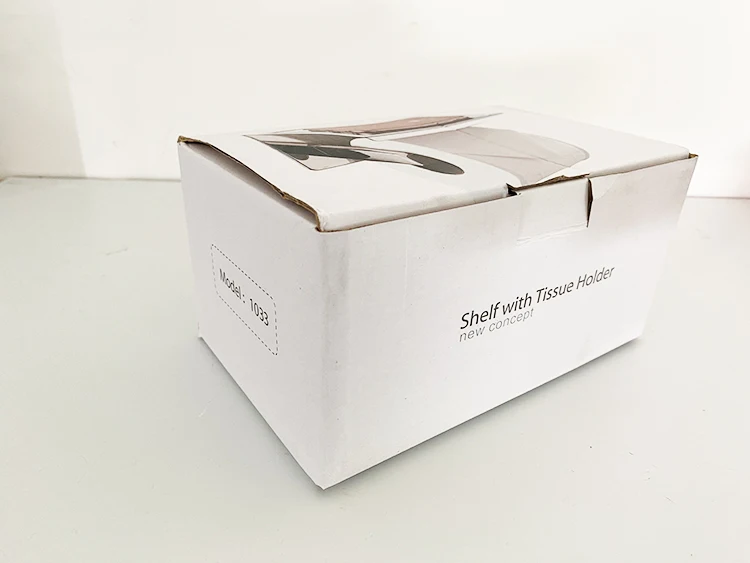 Roll Paper Holder Toilet Paper Holder Stand With Shelf Paper Towel Holder Leaf Design OEM/ODM