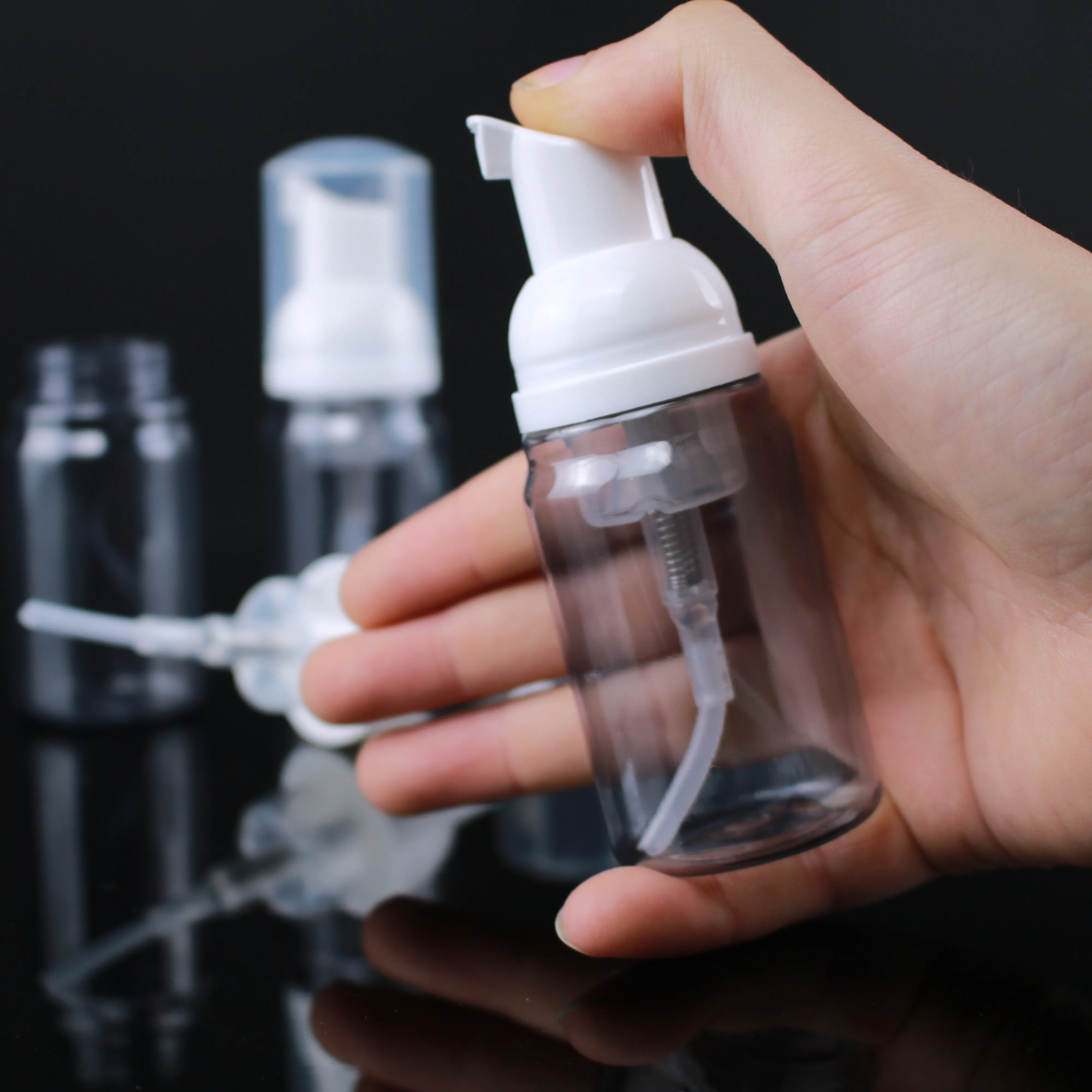 
new design 60ml foam wash bottle with foam pump 