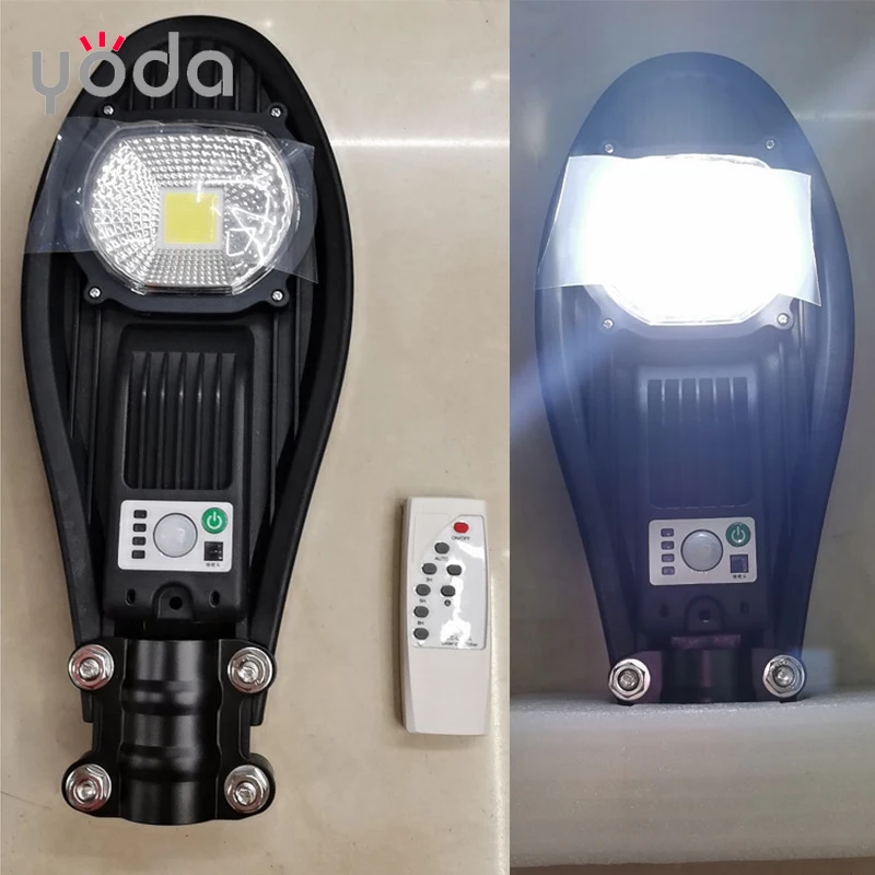 Wireless remote control IP65 outdoor sensor garden 20w 40w 60w rechargeable solar wall light