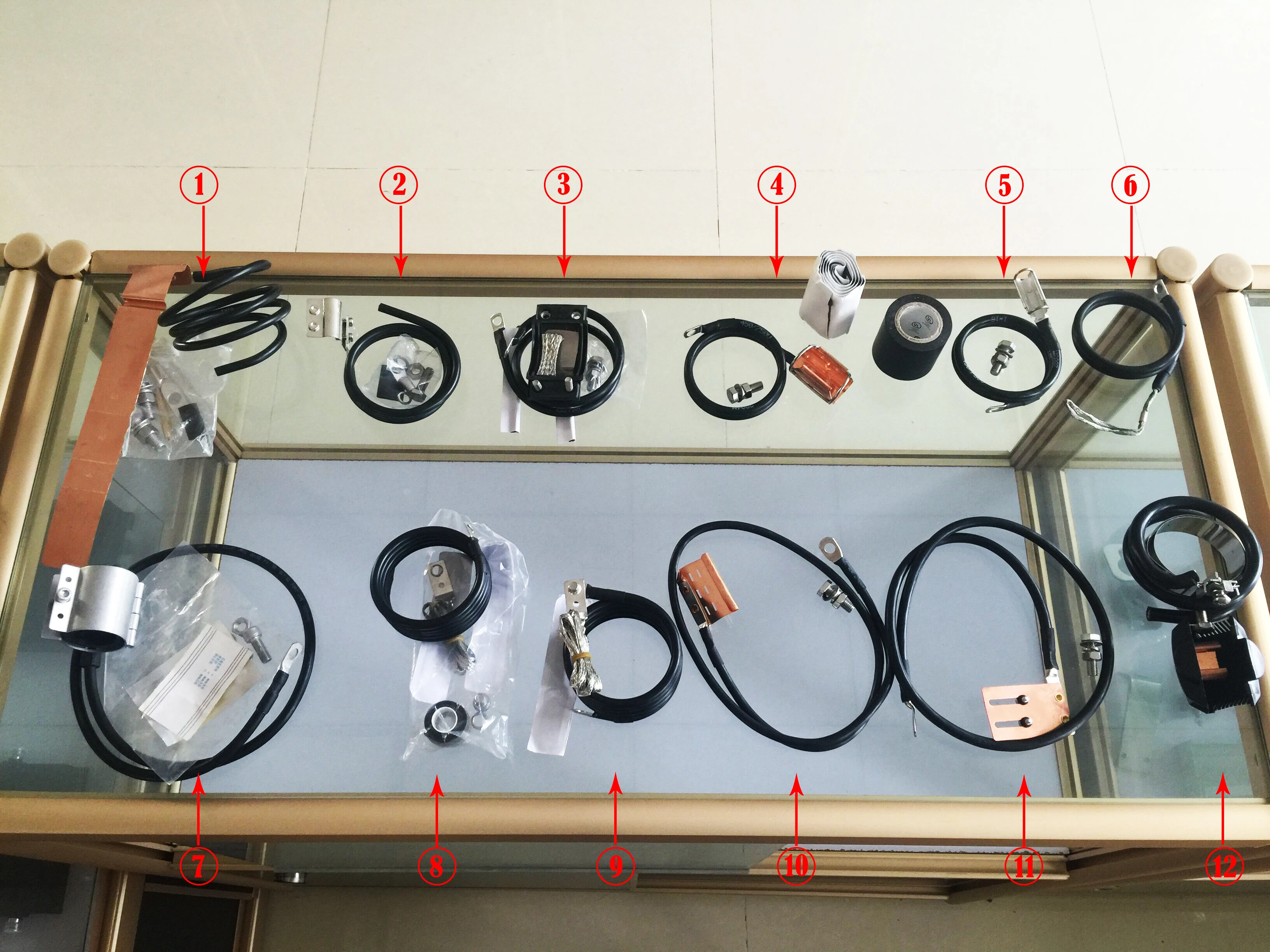 Каркасные наборы заземления для кабеля 1/4 дюйма 1/2 дюйма 7/8 дюймов 1-1/4 дюйма 1-5/8 дюйма