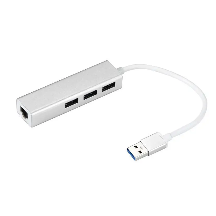 high-speed 4 port usb3.0 multi hub splitter usb hub 3.0 4 ports 5gbps type-c hub usb ethernet adapter rj45