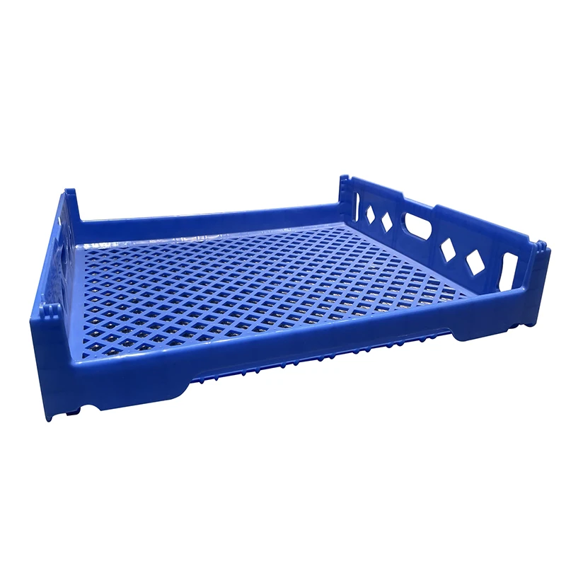 Plastic Stackable Crate HDPE Food Grade Moving Crate Transport Stackable Plastic Bread Tray Bakery Crate for Bread
