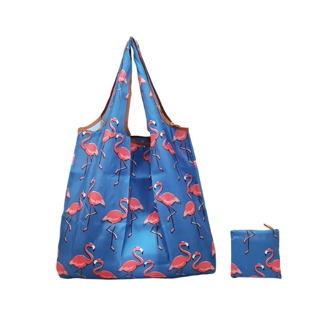 Reusable Eco-Friendly Grocery Foldable Shopping Bags portable shopping bag Quality Slight Duty Folding Tote Bag With Handle