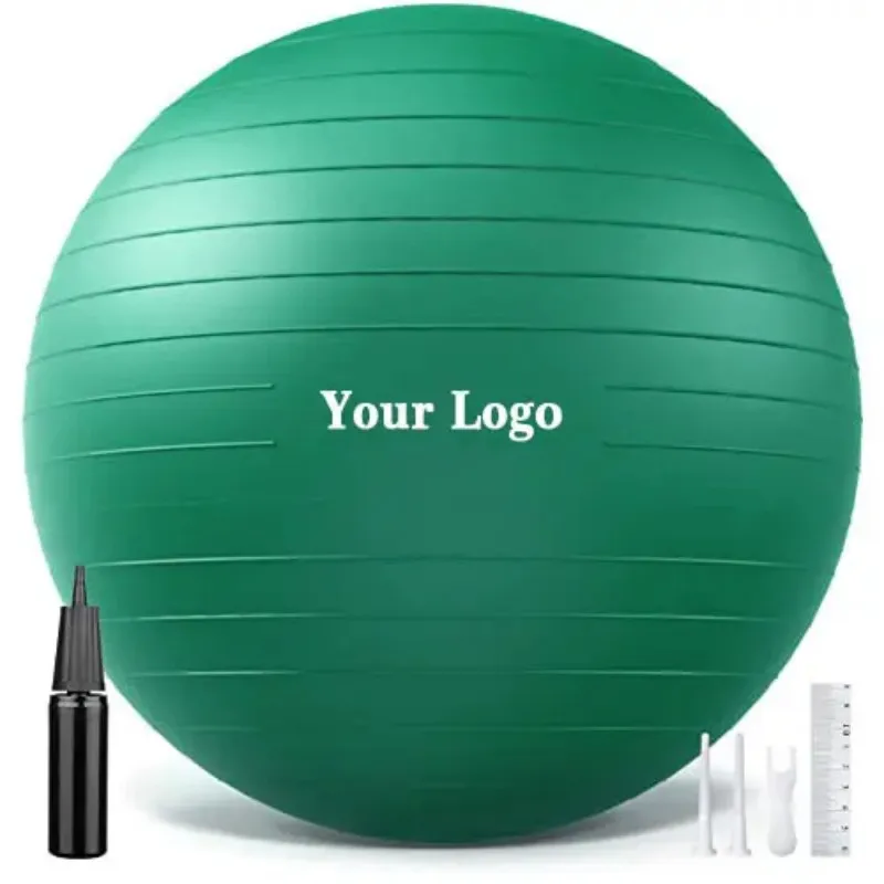 Durable PVC Yoga Ball Exercise Ball Custom Logo Fitness Ball