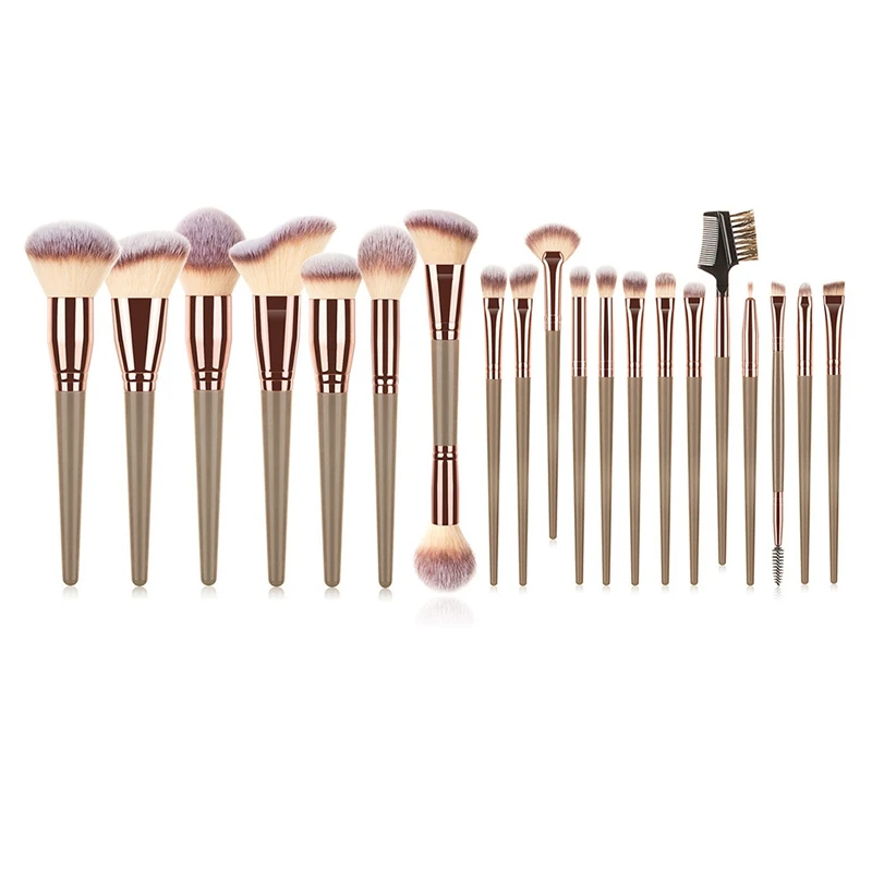 Professional Makeup Brush Set with Soft Bicolor Gradient Fibers 1/7/10/15/20Pcs/Set for Eye Shadow and Mascara Application