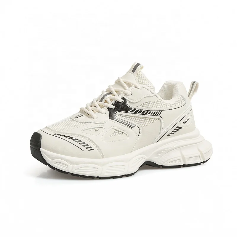Panic Buying Fashion Old Dad Thick Sole Sports Sneakers Soft Walking Styles Shoes For Women