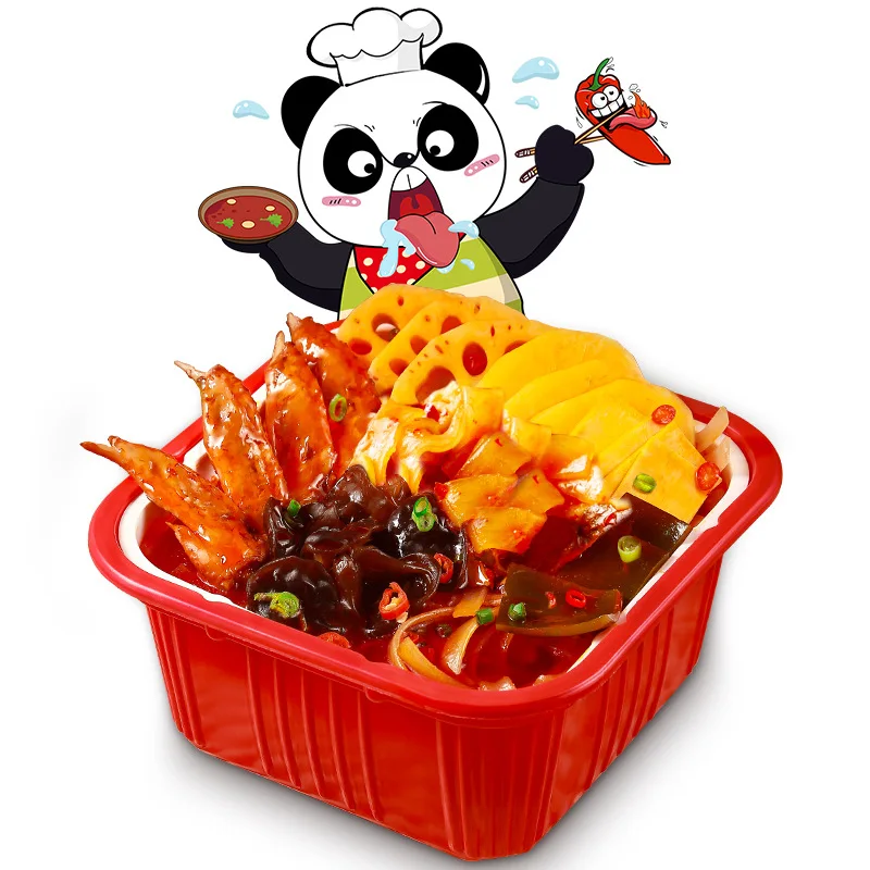 Chongqing spicy hot pot self heating noodles and vegetable noodles hot pot moodle