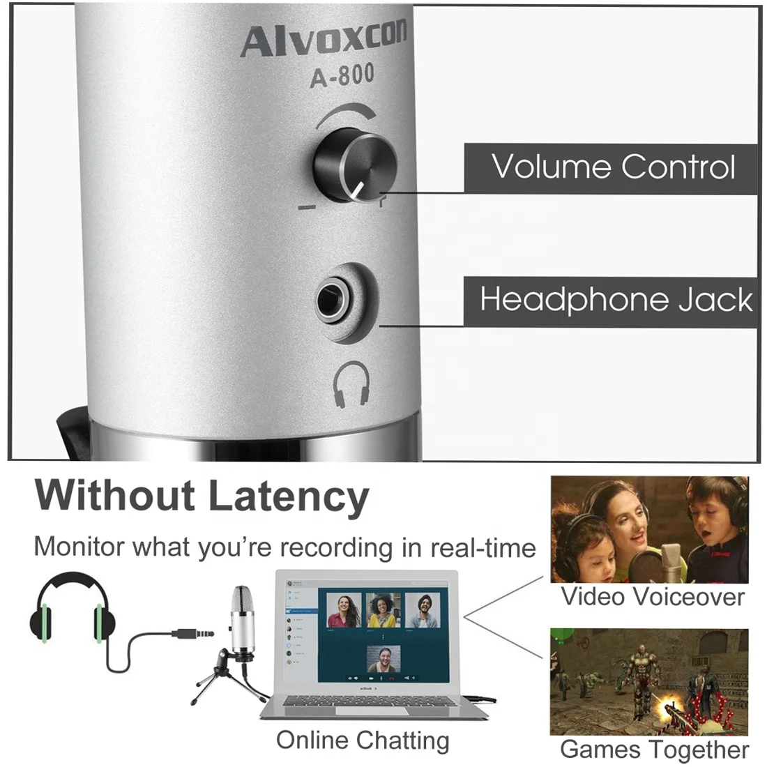 Кардиоидный студийный конденсатор для записи голоса S 800 Mic Kit