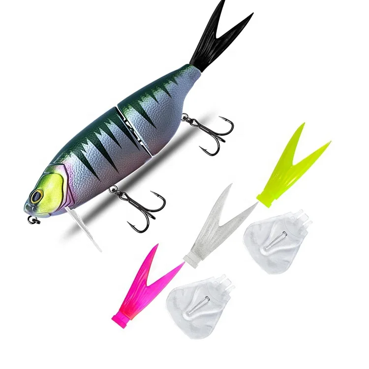 88g 200mm Floating Multi Jointed Trolling Lures Big Game Fishing Hard Swim Bait Soft Tail Fishing Lures