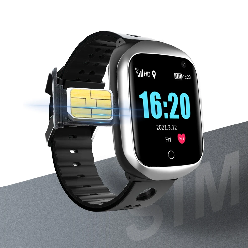4G LTE Small GPS Tracking Chips Kids elderly gps Tracker Watch With SOS Button and Mobile APP