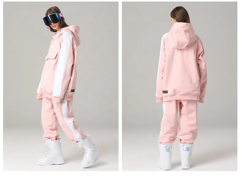 
Waterproof Snowboard Jackets Pants Snowsuits Hooded Ski Wear Hoodies Snowboard Jackets & Coat 