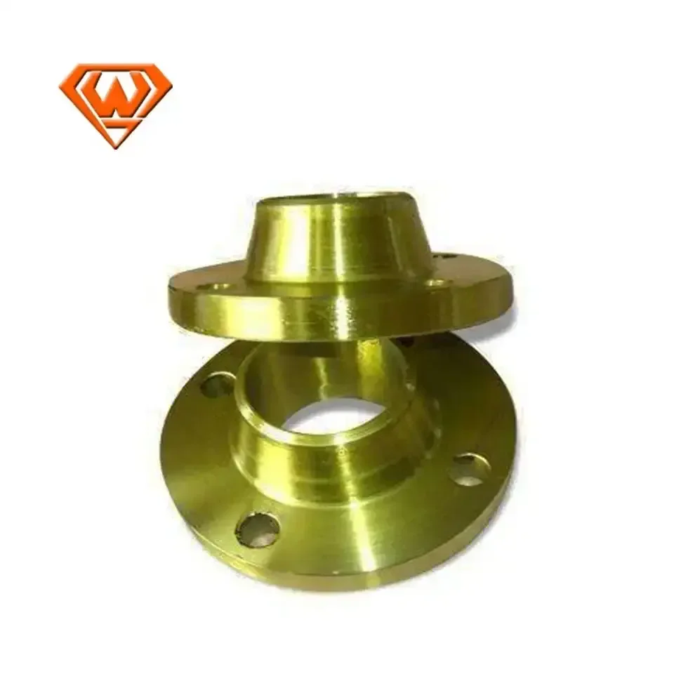 Ковка ASME DIN Wnrf Фланец из углеродистой стали с желтой краской