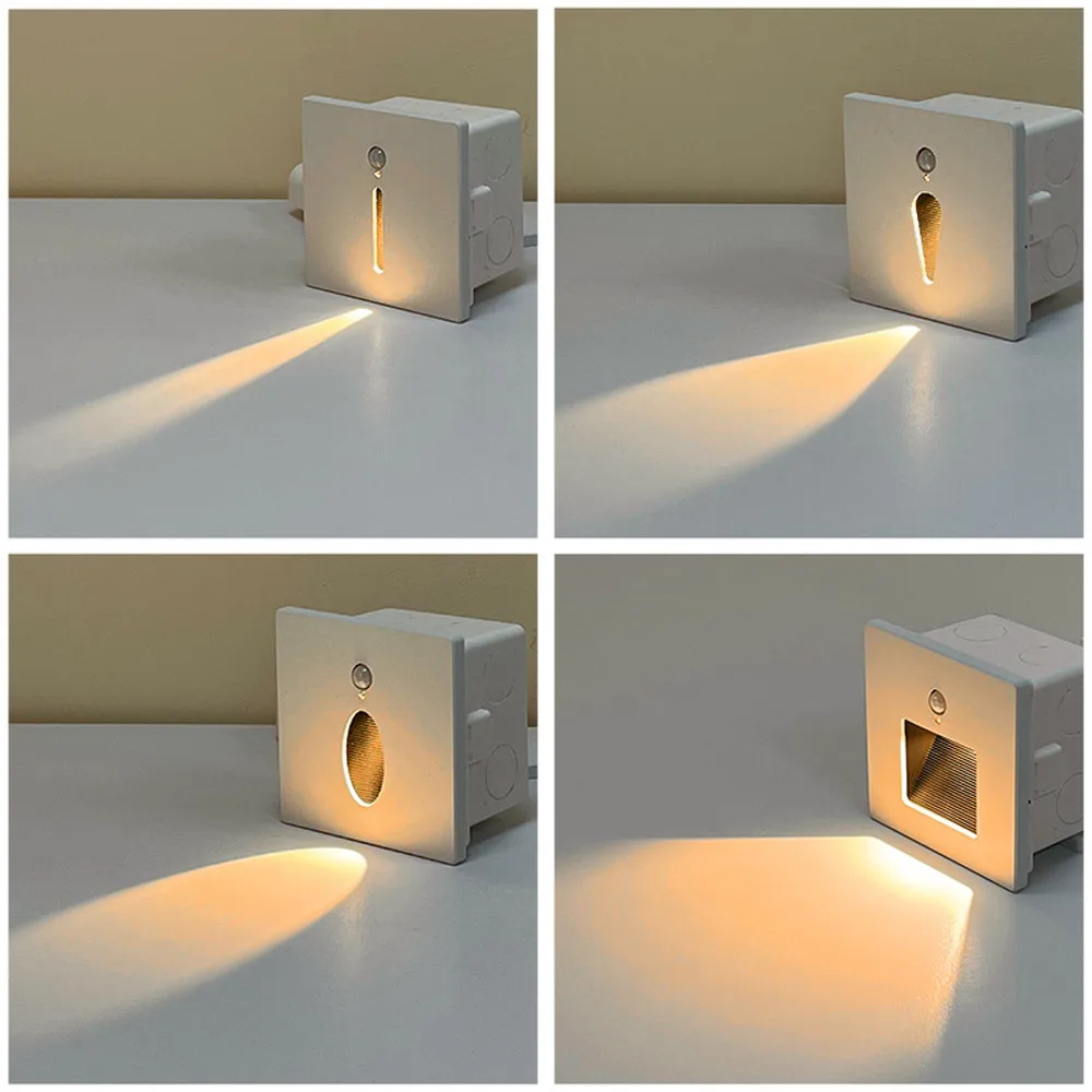 110V-240V 3000K/4000K Light Motion Sensor Indoor Aluminum Recessed Model 86 Footlight Floor Lamp