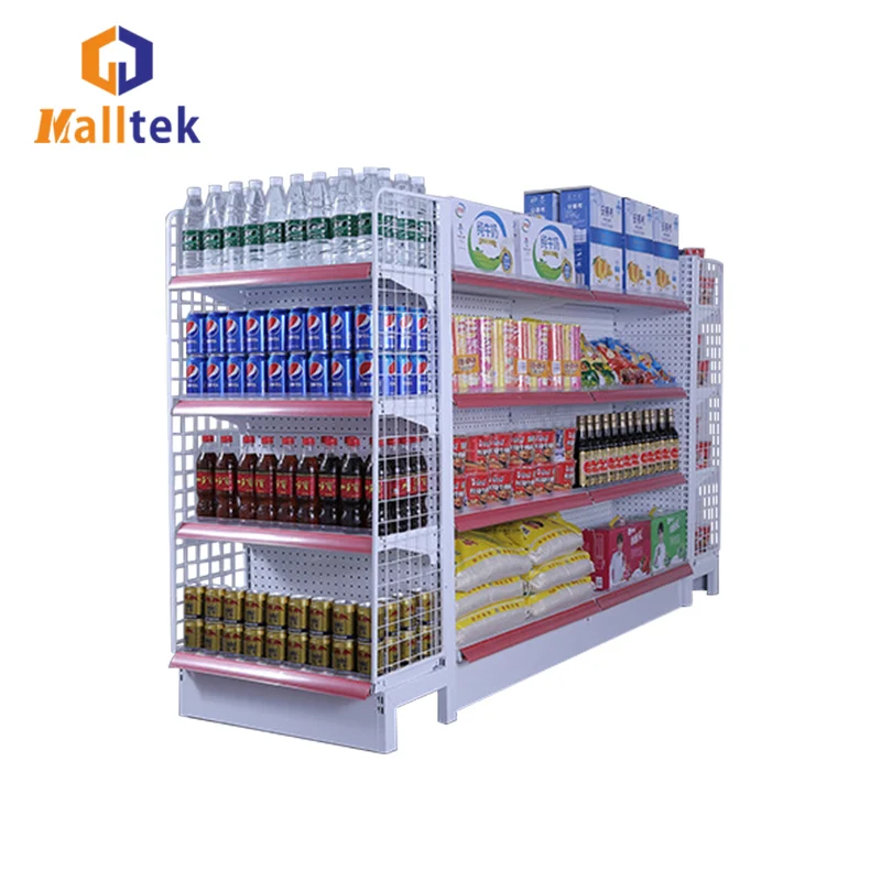 Общий продуктовый магазин 5 слоев гондолы супермаркет полка дисплея