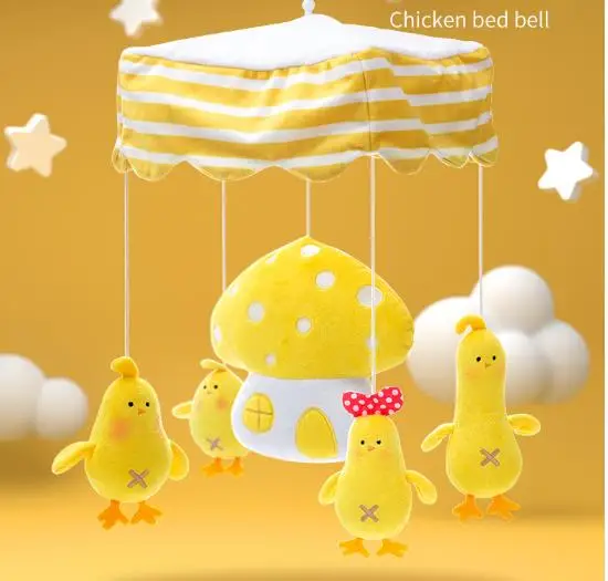 
custom crib musical mobile set new born baby mobile with soft toys packed in colorbox from anhui 