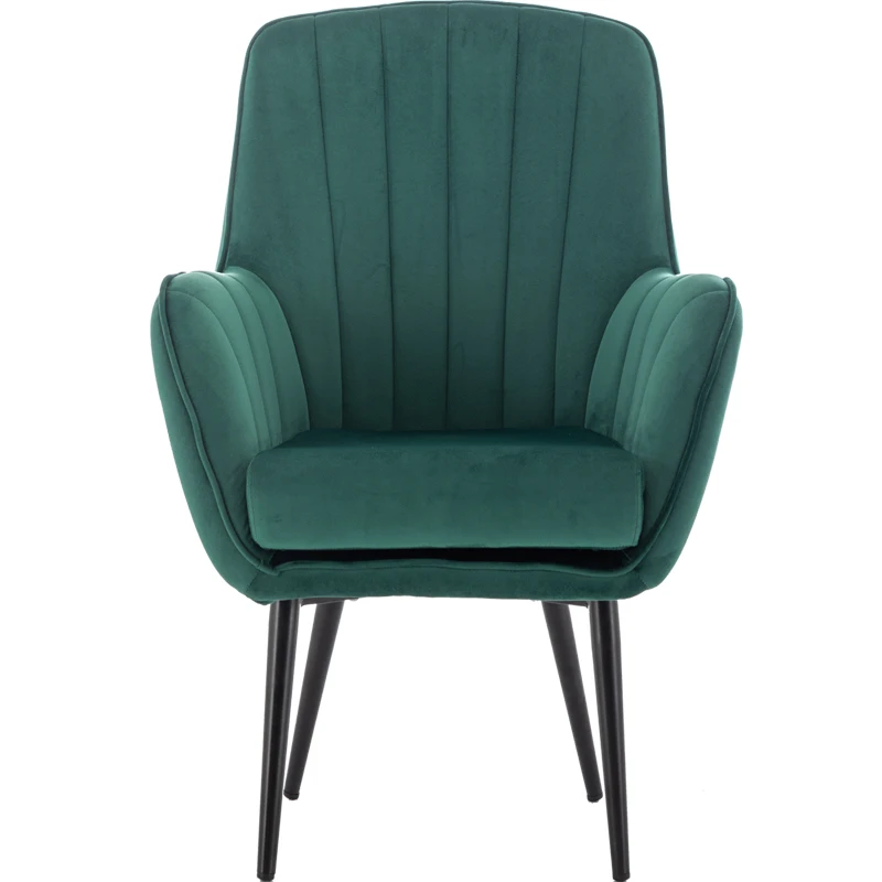 Modern ergonomic design Comfortable velvet fabric upholstery Living room furniture Lounge Lounge armchair Dining chair