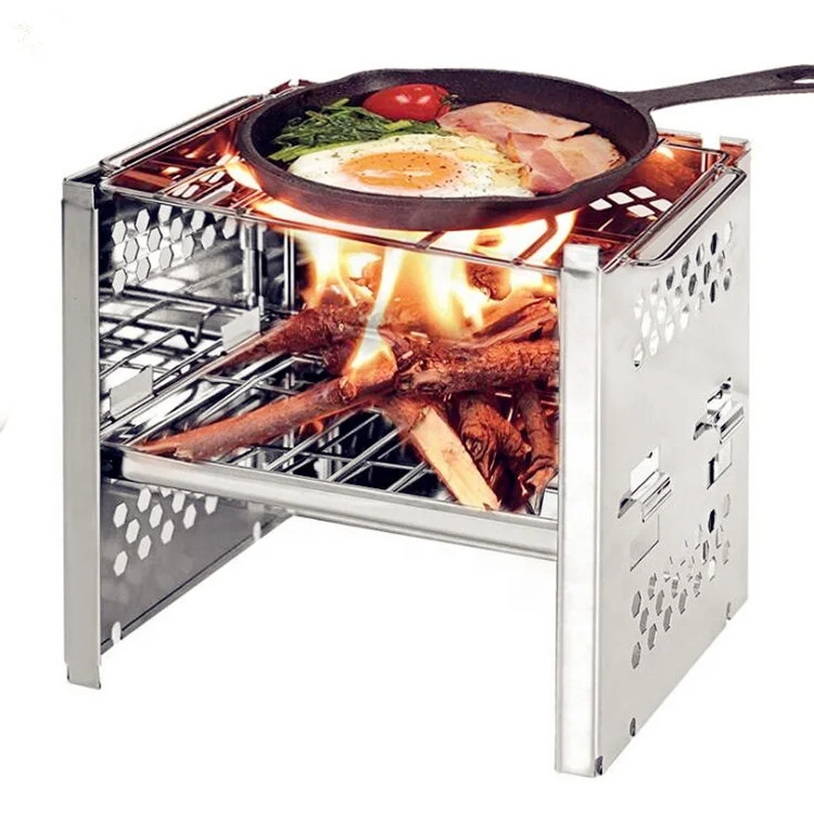 2024 Hot Sale Portable Easy-Carry Camping Bbq Grill Stainless Steel bbq stoves