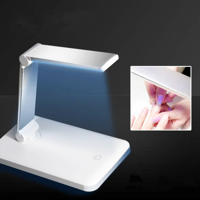 Тип открывания портативный перезаряжаемые беспроводные 10 светодиодных шариков УФ светодиодная лампа для сушки ногтей Рабочий стол с креплением на кератиновых пластинах формирование