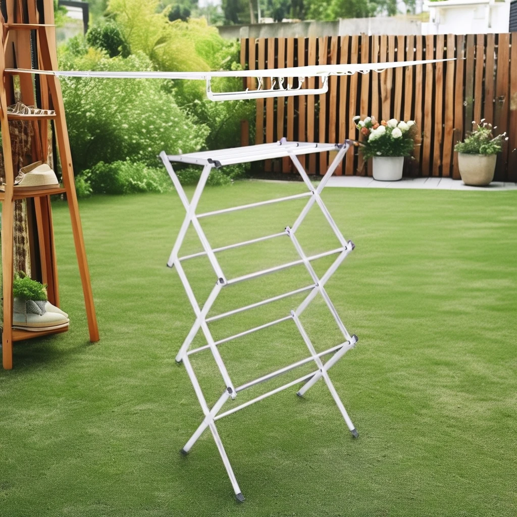 3-Tier  Drying Racks Space Saving Clothes Dryer Stand Laundry Foldable Rack Foldable Portable Indoor & Outdoor