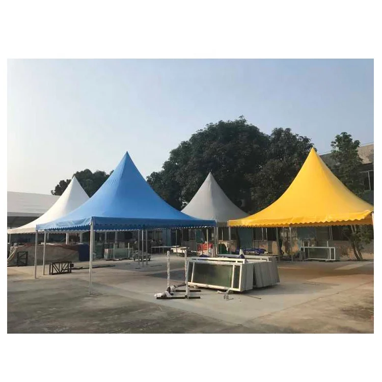 3x3 4x4 5x5 6x6m aluminum PVC Gazebo pinnacle Pagoda Tent in Guangzhou China