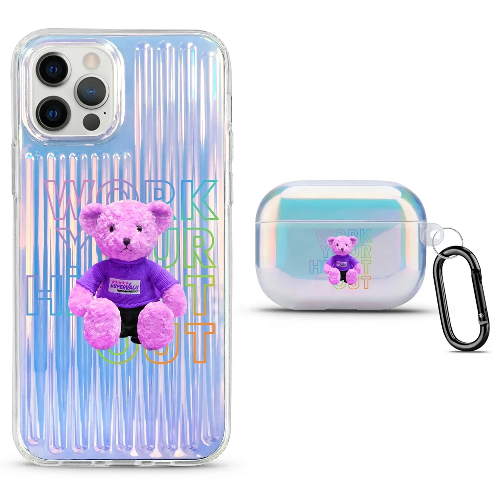 Прочный объемный жесткий рифленый чехол для iPhone, голографический Чехол для мобильного телефона iPhone 12, чехол для телефона с лазерной голограммой