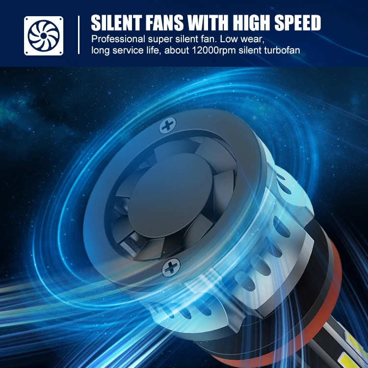 Super Bright luz Led H4 X8 Led Headlight Bulb H11,Led H7 110W luz Led Headlight luces Led Para Autos