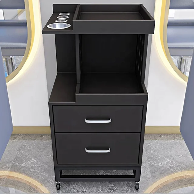 Barber cabinet station tattoo trolley salon cart
